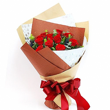 情人節禮物 最愛是妳 11朵紅玫瑰花束